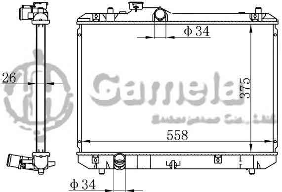 6191926049-T - Radiator-for-SUZUKI-SWIFT-III-1-3-1-5-05-MT