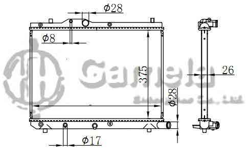 6191926057-T - Radiator-for-SUZUKI-SWIFT-DIESEL-05-MT-OEM-1770062J50-1770072K50