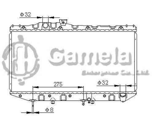 6192025005-T - Radiator-for-TOYOTA-CAMRY-L4-2-0-87-91-AT-NISSENS-64735-OEM-1640074130-DPI-870