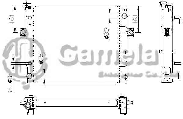 6192025037-T - Radiator-for-TOYOTA-LIFT-Cha-Che-AT