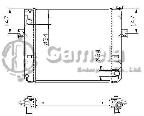 6192025050-T - Radiator-for-TOYOTA-LIFT-Cha-Che-MT