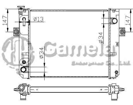 6192025066-T - Radiator-for-TOYOTA-LIFT-Cha-Che-AT