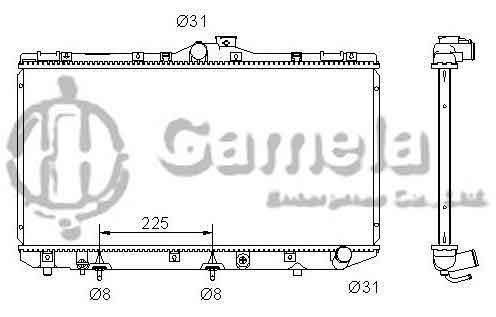 6192025086-T - Radiator-for-TOYOTA-TERCEL-L4-1-5-87-90-AT