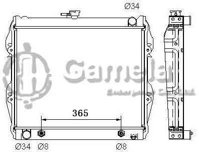 6192025110-T - Radiator-for-TOYOTA-4-RUNNER-PICKUP-L4-2-4-84-87-AT-NISSENS-69469-OEM-1640035110-1640035130-1640035140-1640035330-DPI-15