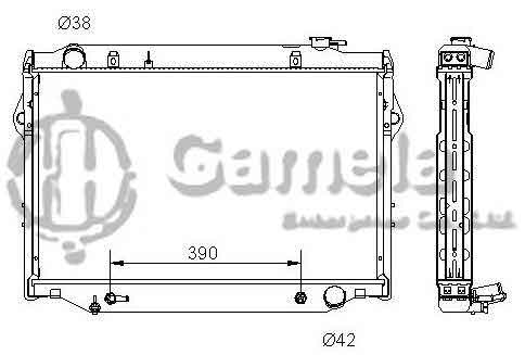 6192025161-T - Radiator-for-TOYOTA-PREVIA-AT