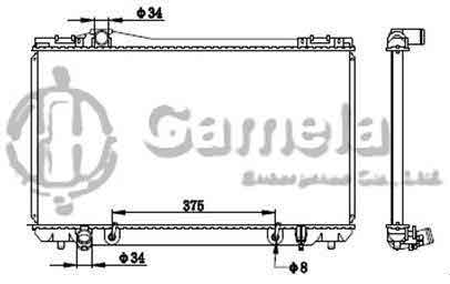 6192025175-T - Radiator-for-TOYOTA-CRESSIDA-LX90-92-95-AT-OEM-164005B100-164005B440