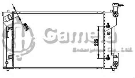 6192025185-T - Radiator-for-TOYOTA-COROLLA-EX-07-AT-NISSENS-64668A-OEM-1641021180-16400D0220