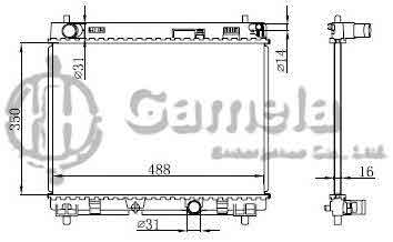 6192025189-T - Radiator-for-TOYOTA-YARIS-1-4-D4D-06-MT-NISSENS-64676-OEM-16400ON050