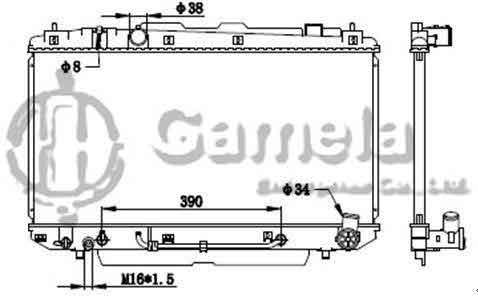 6192025223-T - Radiator-for-TOYOTA-RAV-4-2-0-D4D-00-AT