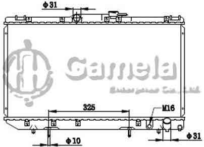 6192025231-T - Radiator-for-TOYOTA-CORONA-CT190-92-96-AT