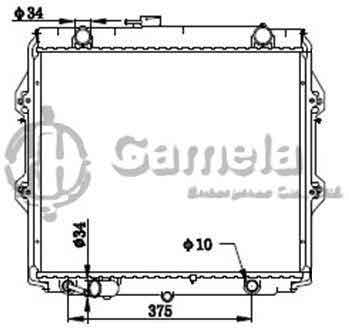 6192025247-T - Radiator-for-TOYOTA-HILUX-DIESEL-AT