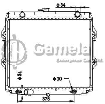 6192025249-T - Radiator-for-TOYOTA-HILUX-DIESEL-AT