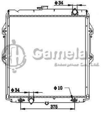 6192025261-T - Radiator-for-TOYOTA-HILUX-4x4-RZN169-02-AT