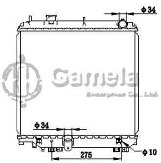 6192025363-T - Radiator-for-TOYOTA-DYNA-GE-RZY220-01-AT-OEM-1640075400