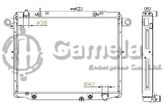 6192025397-T - Radiator-for-TOYOTA-LANDCRUISER-2001-HDJ101K-AT-NISSENS-64881-OEM-1640066110-1640066111-1640066112-1640066120-1640066170