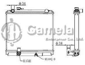 6192025443-T - Radiator-for-TOYOTA-DYNA-KC-LR101-97-99-MT-MT-OEM-164005B191