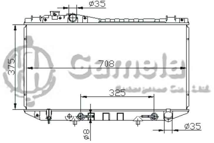 6192025461-T - Radiator-for-TOYOTA-CRESSIDA-89-92-GX81-AT-OEM-1640070360-1640070480