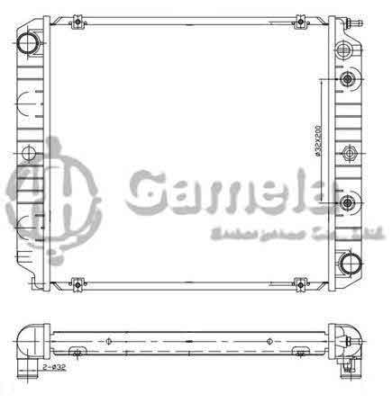 6192222001-T - Radiator-for-VOLVO-240-740-760-940-SERIES-L4-2-3-85-93-AT-NISSENS-65482-OEM-1378590-8601907-DPI-184