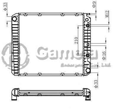 6192222002-T - Radiator-for-VOLVO-740-760-SERIES-L4-2-3-85-92-AT-NISSENS-65544A-OEM-8601007-8601127-8603006-8603894-DPI-83-267