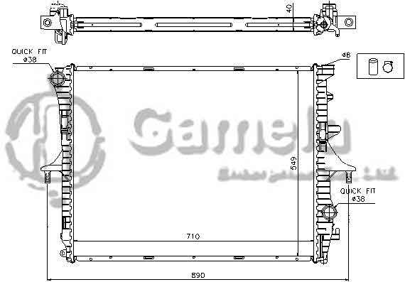 6192223015-T - Radiator-for-VOLKSWAGEN-TOUAREG-V6-V8-3-2-4-2-04-06-MT-NISSENS-65276A-OEM-7L0121253A-DPI-2756