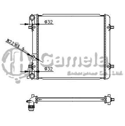 6192223020-T - Radiator-for-VOLKSWAGEN-GOLF-IV-BORA-SEAT-LEON-SKODA-OCTAVIA-16V-1-4-1-6i-96-MT-NISSENS-641011-OEM-1J0121253G