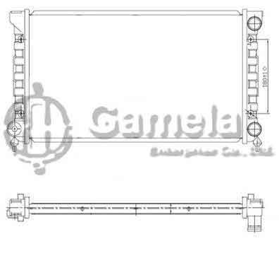 6192223040-T - Radiator-for-VOLKSWAGEN-PASSAT-1-6-1-8i-88-93-MT-NISSENS-651741-OEM-353121253AC-353121253AL