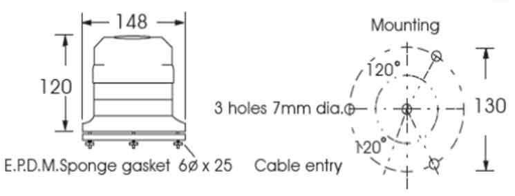 SL117 - Multi-Voltage-Strobe-Lights-Voltage-12-120V-DC