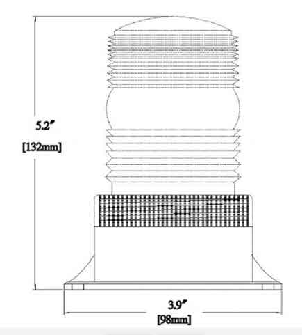 SLFL311 - LED-Beacon-LED-Warning-Light-Voltage-DC-12V-80-V-MAX-110V-Packing-50pcs-ctn-2-7-cuft