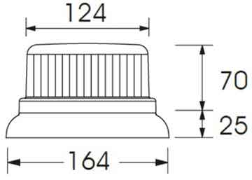 SLL121 - Multi Voltage LED Strobe Lights 
 Voltage: 12-36VDC