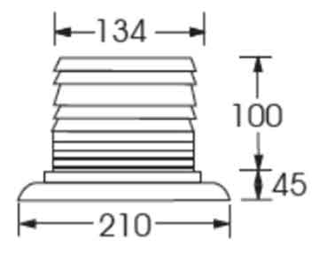 SLL125M1 - LED Revolving Lights
 Voltage: 12-40V DC